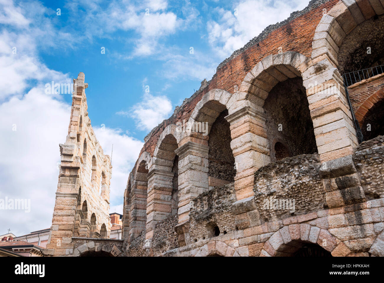 Arena di Verona antiche rovine Foto Stock