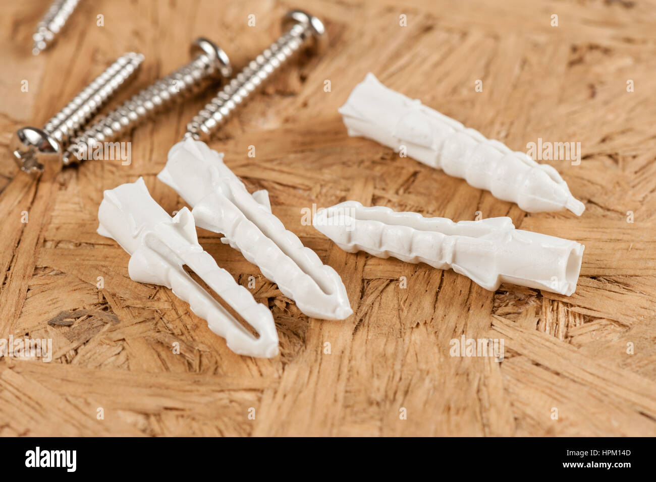 Closeup mucchio di plastica a cavallo di grano Foto Stock