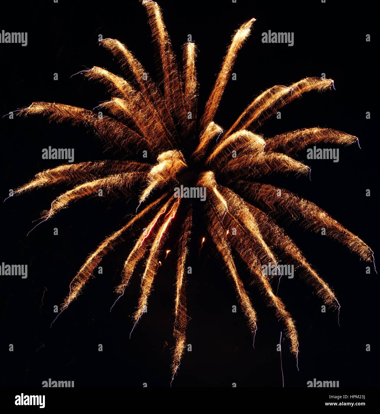 Opere antincendio per il Canada giorno In Cranbrook, BC Foto Stock