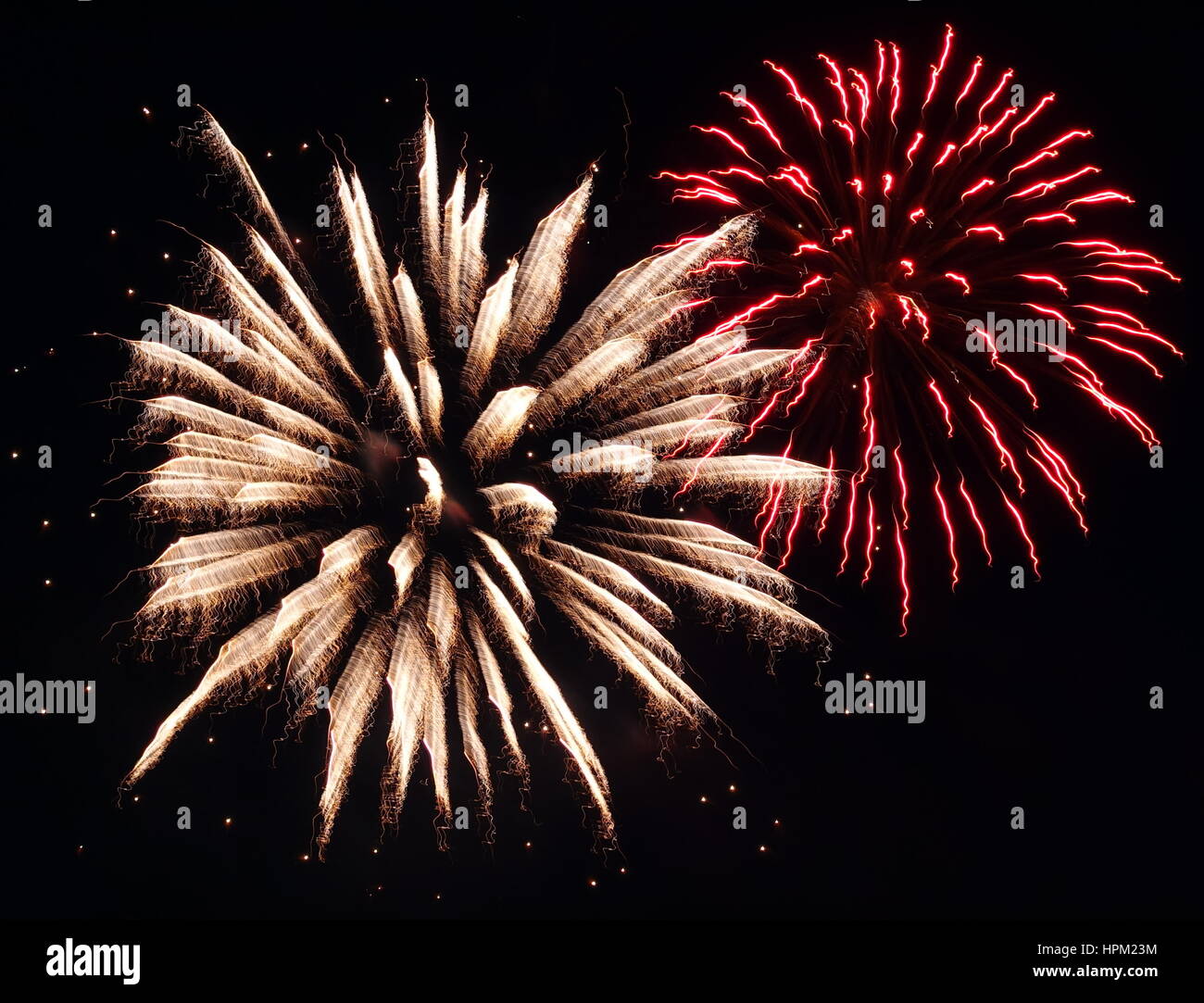 Opere antincendio per il Canada giorno In Cranbrook, BC Foto Stock