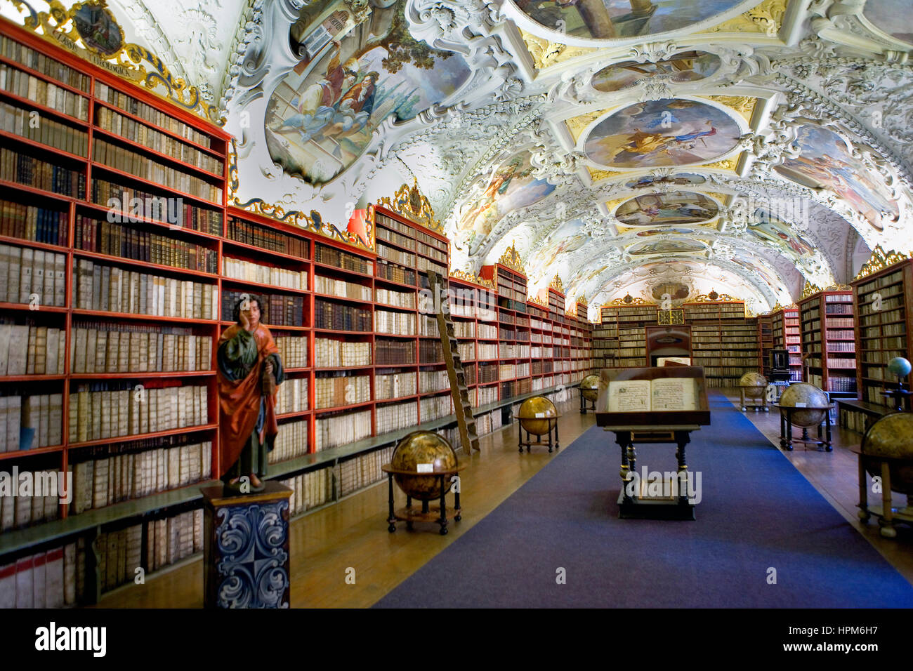 Kloster Strahov, theologische Bibliothek.Praga. Repubblica ceca Foto Stock