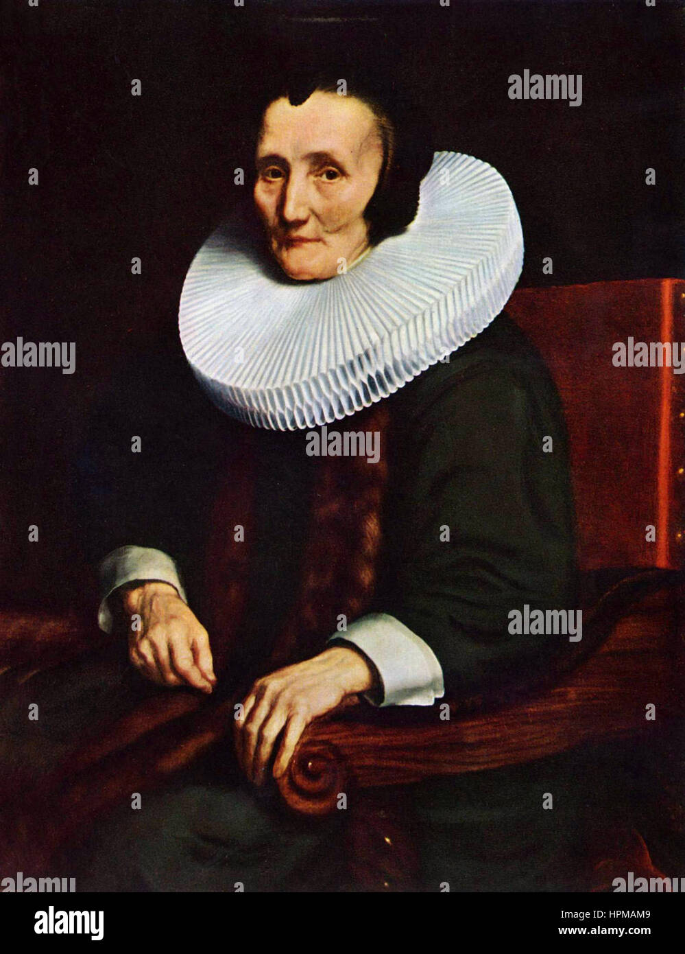 Nicolaes Maes - Ritratto di Margaretha de Geer, moglie di Giacobbe Viaggio Foto Stock