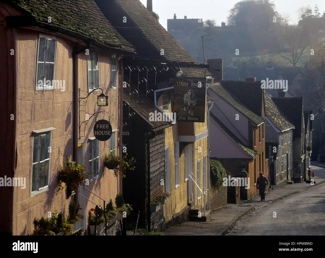 Kersey village. Suffolk. In Inghilterra. Regno Unito Foto Stock