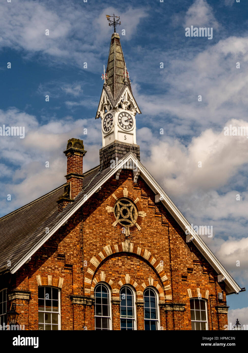 Clock Tower, Easingwold, nello Yorkshire, Regno Unito. Foto Stock