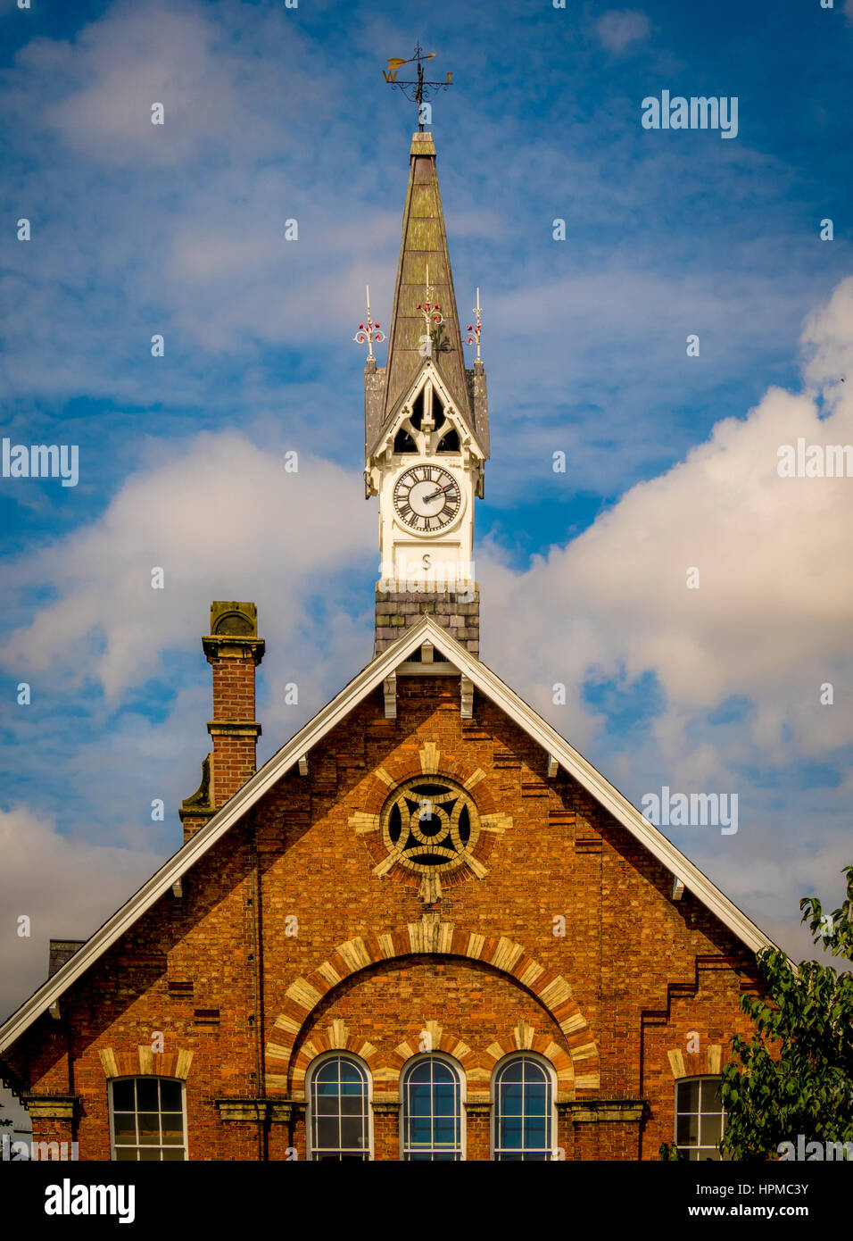 Clock Tower, Easingwold, nello Yorkshire, Regno Unito. Foto Stock