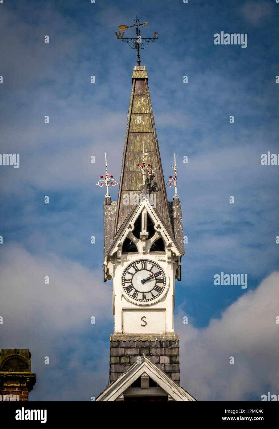 Clock Tower, Easingwold, nello Yorkshire, Regno Unito. Foto Stock
