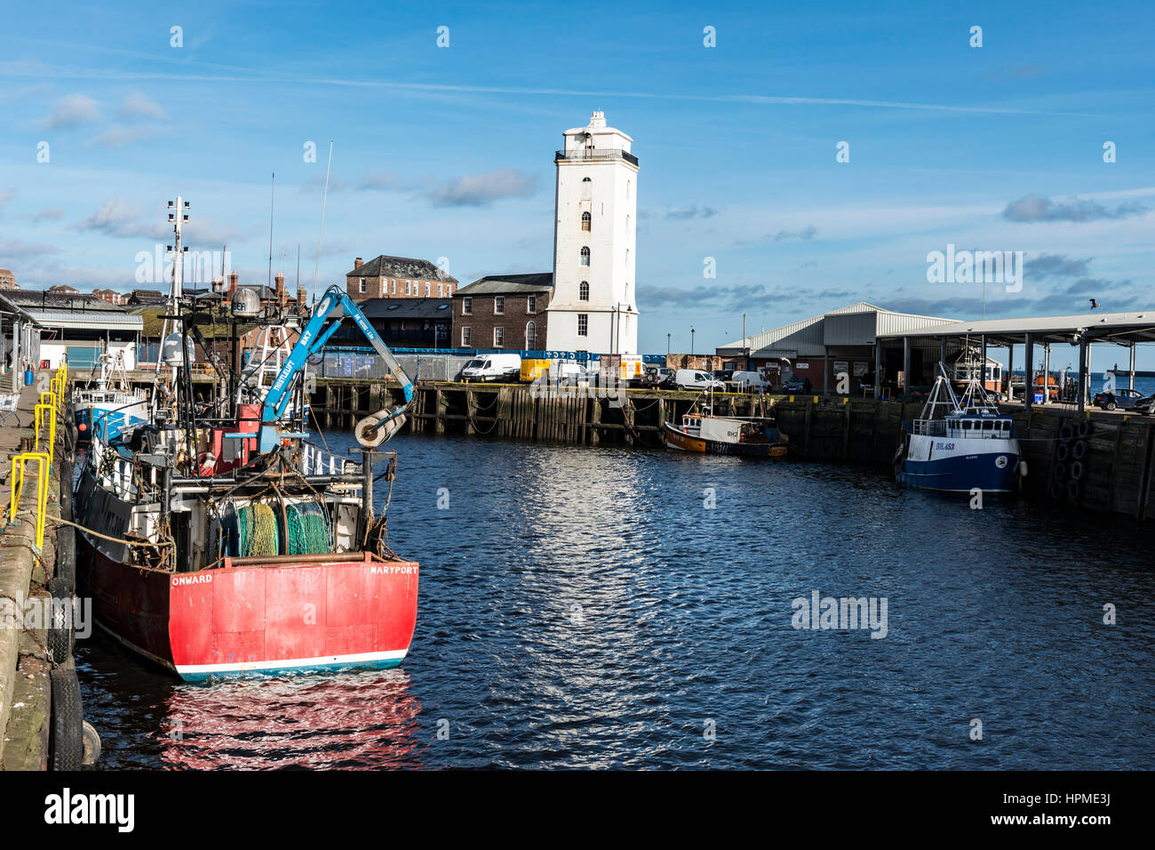 North Shields Fish Quay Foto Stock