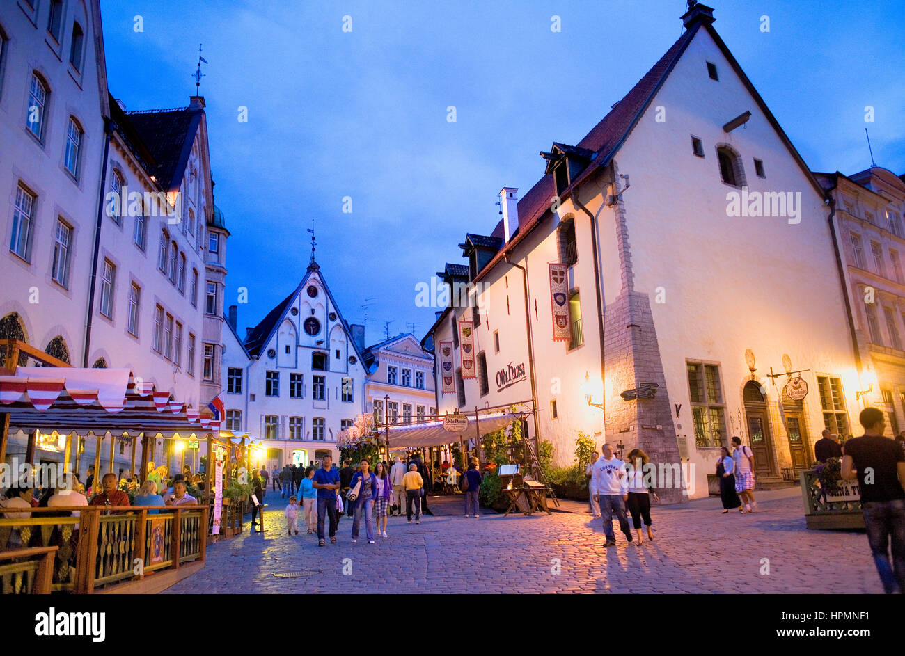 Vana Turg street,Tallinn, Estonia Foto Stock