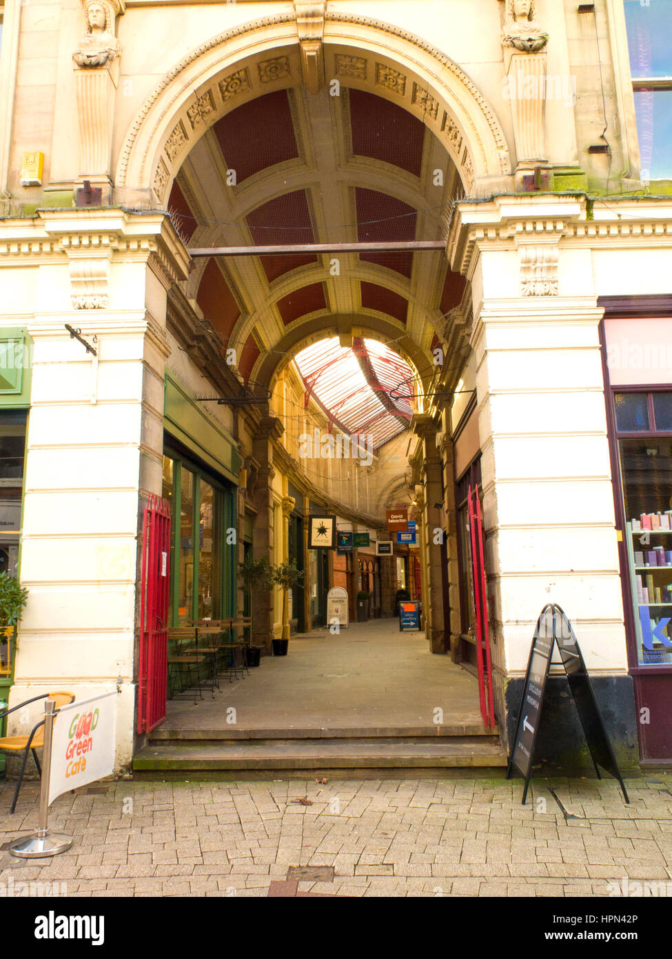 Il trefolo di Arcade Derby Foto Stock