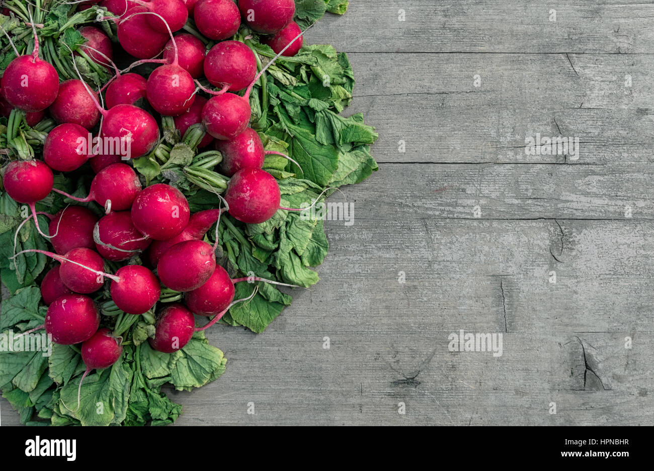 Ravanelli al mercato Foto Stock