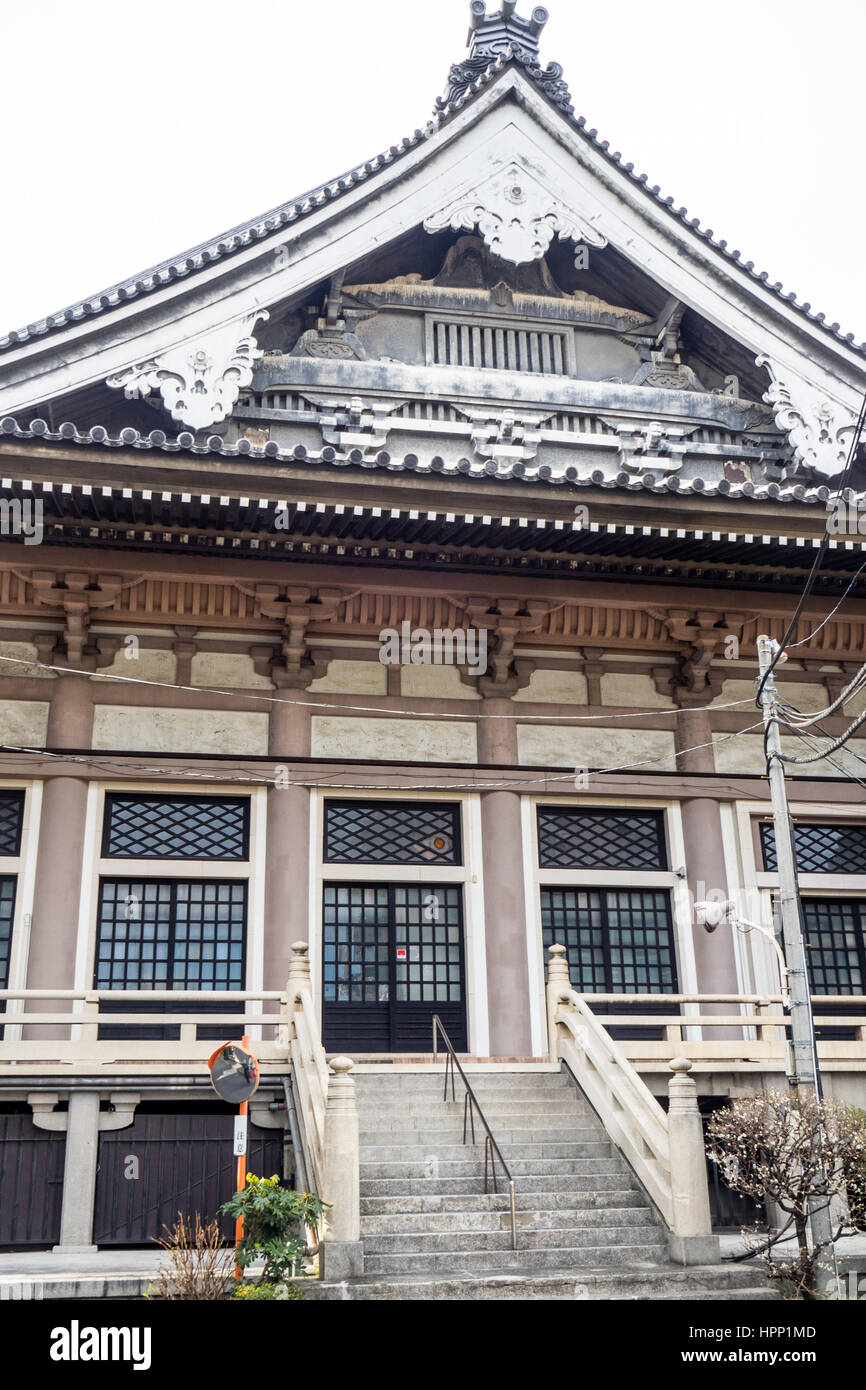 Honzan Higashihongan-ji, un tempio buddista nel quartiere di Asakusa, Taito Ward Tokyo centrale. Foto Stock