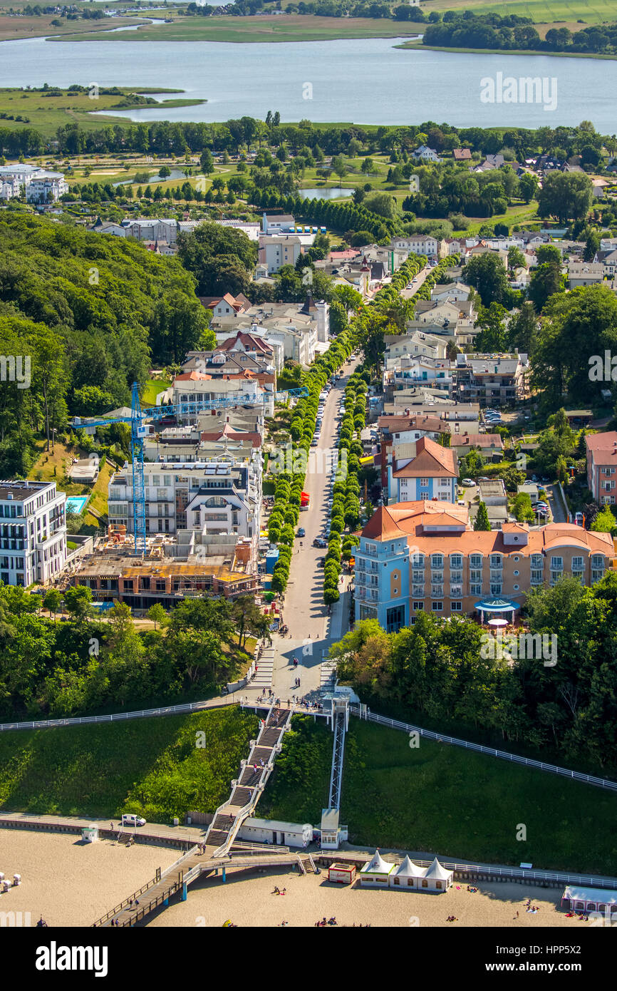 Baltic seaside resort Binz, costa baltica, Meclemburgo-Pomerania, Germania Foto Stock
