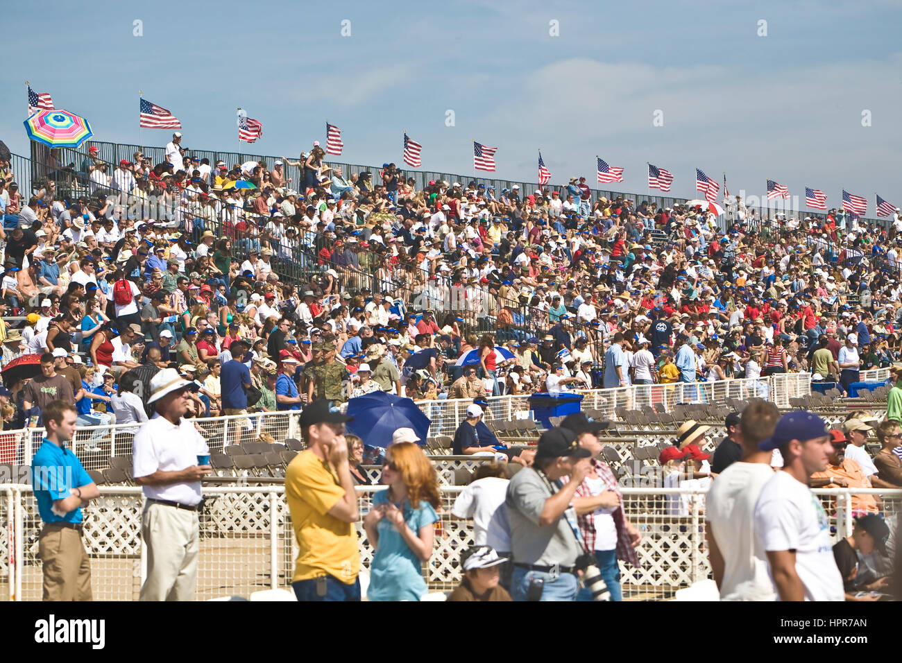 Gli spettatori a MCAS Miramar Air Show. Foto Stock