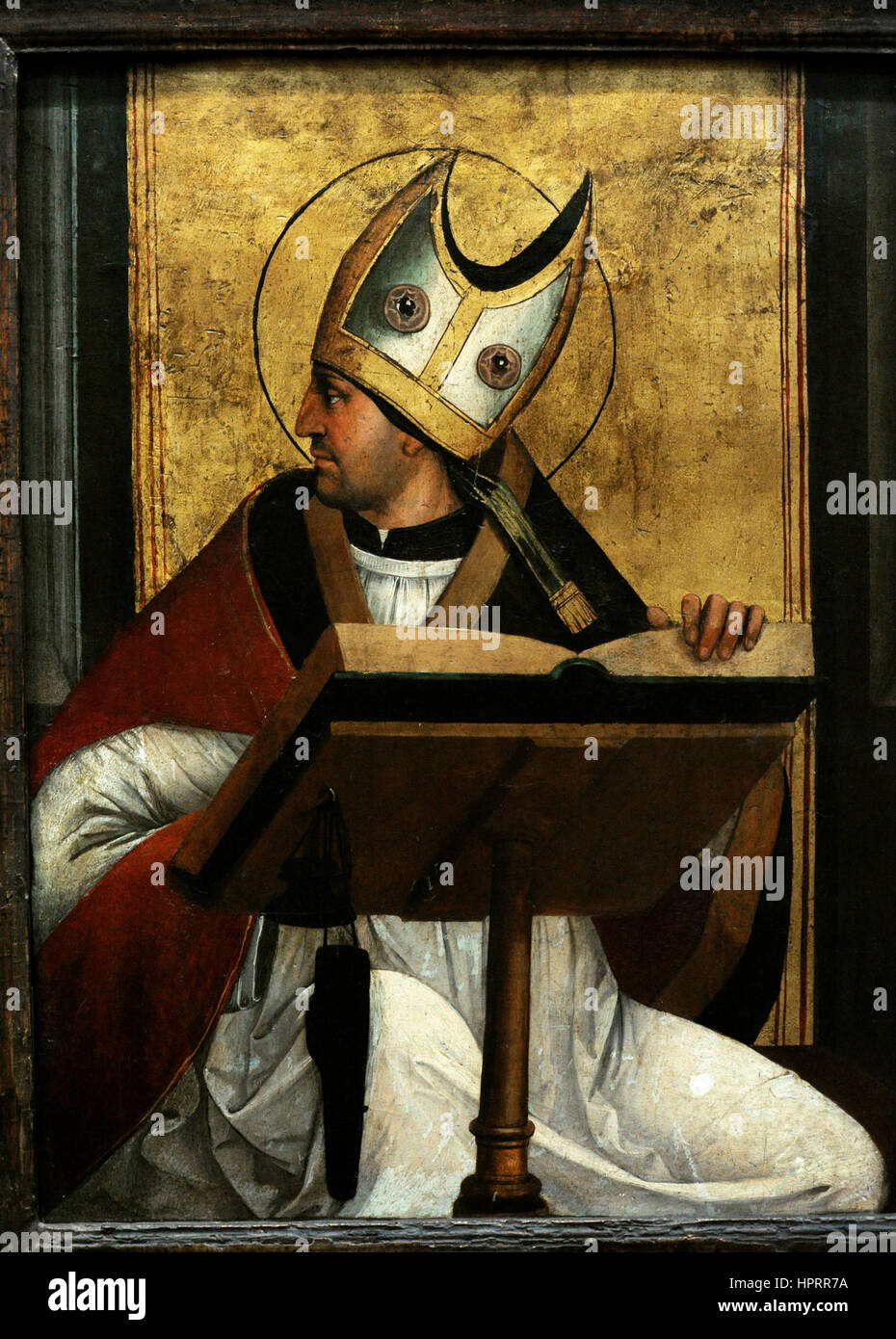 Juan de Borgona (1494-1533). Sant Agostino. Museo Nazionale di Capodimonte. Napoli. L'Italia. Foto Stock