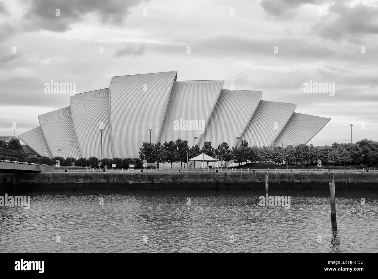 Il Clyde Auditorium di Glasgow, Scozia Foto Stock