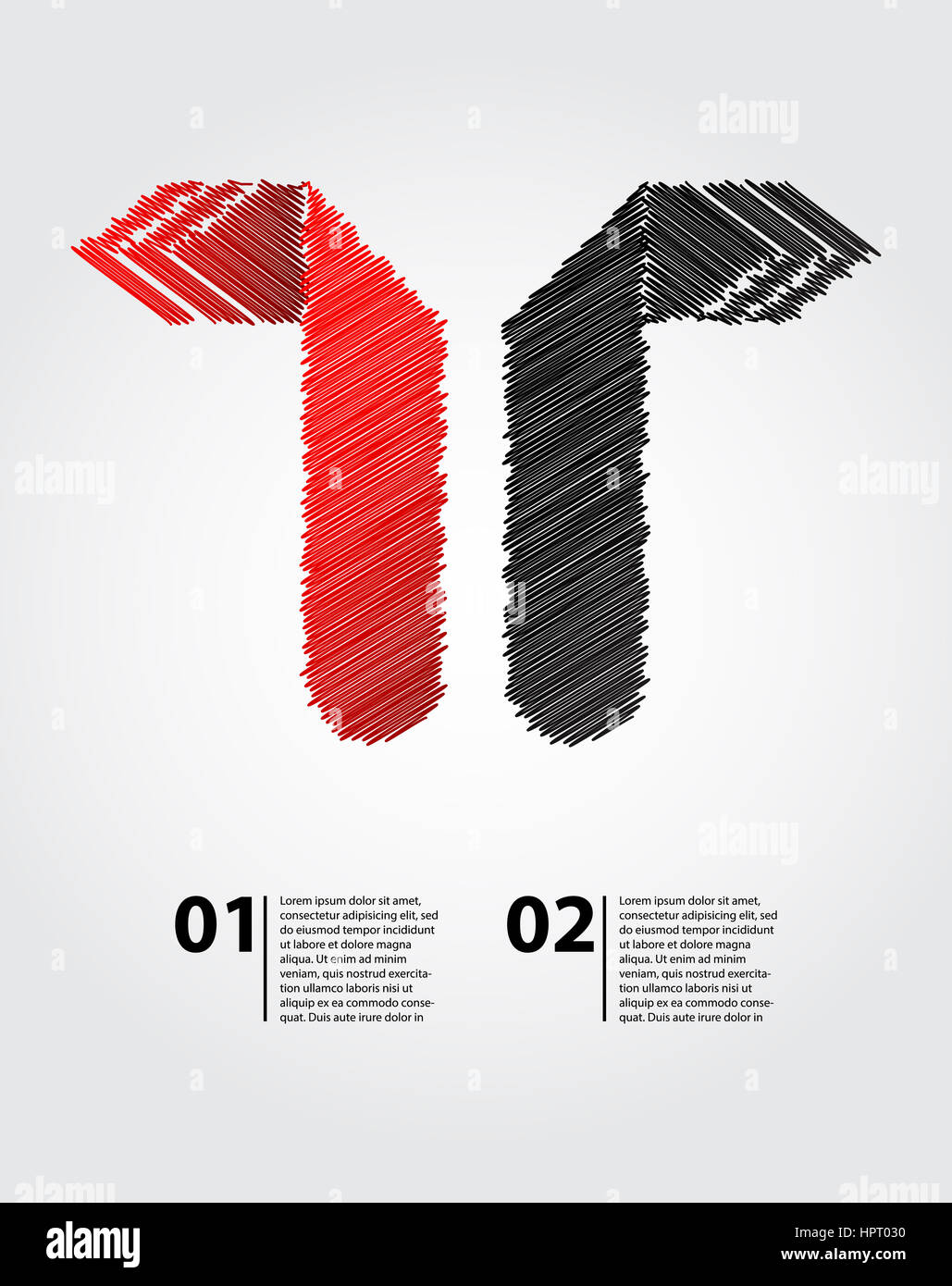 Abstract background aziendale con le frecce - origami design Foto Stock