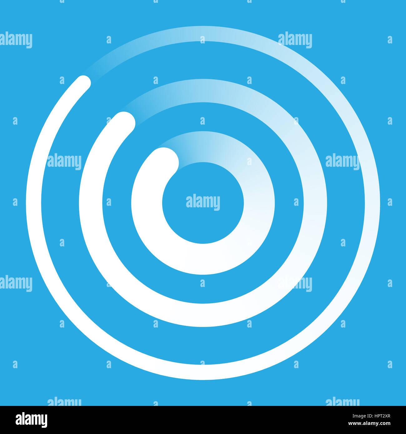 Il radar astratto simbolo icona illustrazione Foto Stock