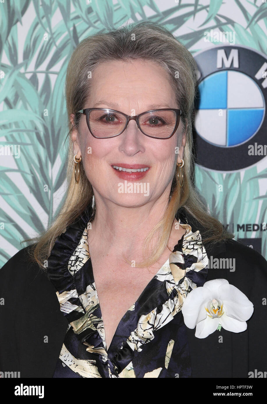 West Hollywood, CA - 24 febbraio: Meryl Streep, alla decima edizione Donne In Film Pre-Oscar Cocktail Party, Usignolo Plaza In California il 24 febbraio 2017. Credito: Faye Sadou/MediaPunch Foto Stock