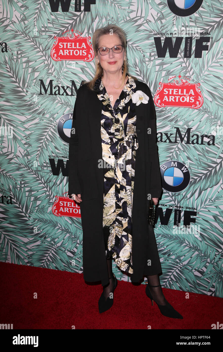 West Hollywood, CA - 24 febbraio: Meryl Streep, alla decima edizione Donne In Film Pre-Oscar Cocktail Party, Usignolo Plaza In California il 24 febbraio 2017. Credito: Faye Sadou/MediaPunch Foto Stock