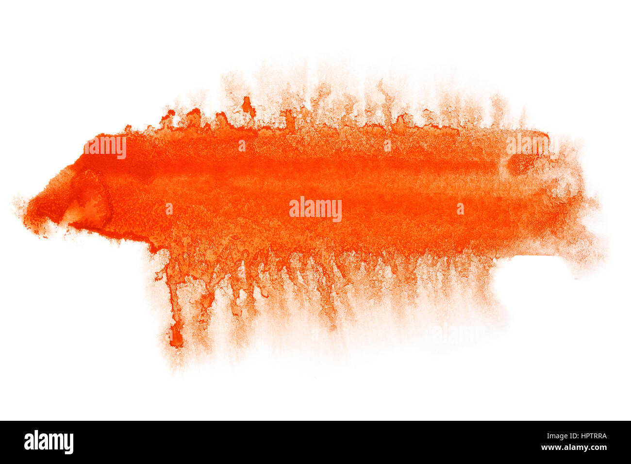 Rosso linea spessa - acquerello astratto di sfondo - lo spazio per il tuo testo Foto Stock