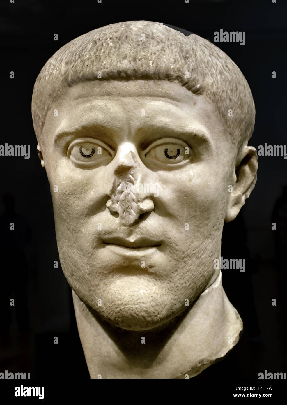 Costanzo I ( Marcus Flavio Valerio Costanzo Herculius Augusto 250 - 306) fu imperatore romano da 293 a 306 annuncio comunemente noto come Costanzo. Egli fu il padre di Costantino il Grande e fondatore della dinastia Costantiniano. Roma , Italia , Foto Stock