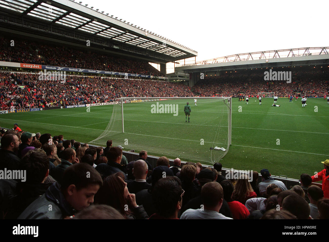 ANFIELD LIVERPOOL F.C. Il 10 febbraio 1998 Foto Stock