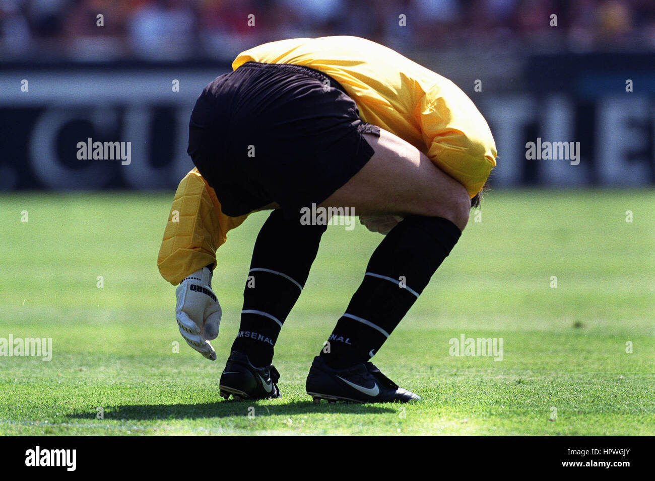 DAVID SEAMAN Arsenal FC 19 Maggio 1998 Foto Stock