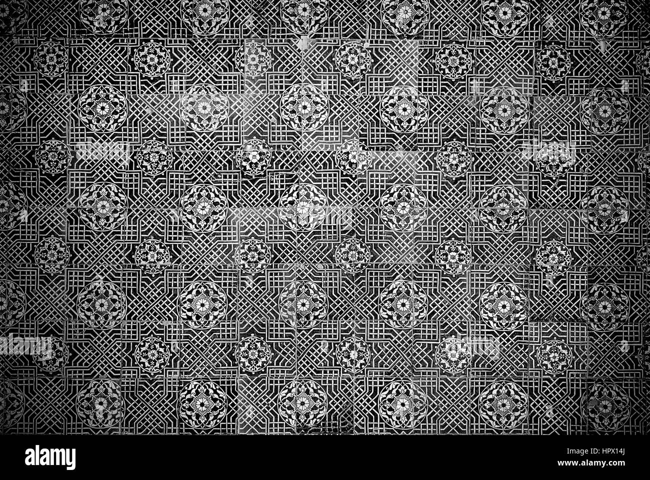 Grunge sfondo con decorazioni orientali Foto Stock