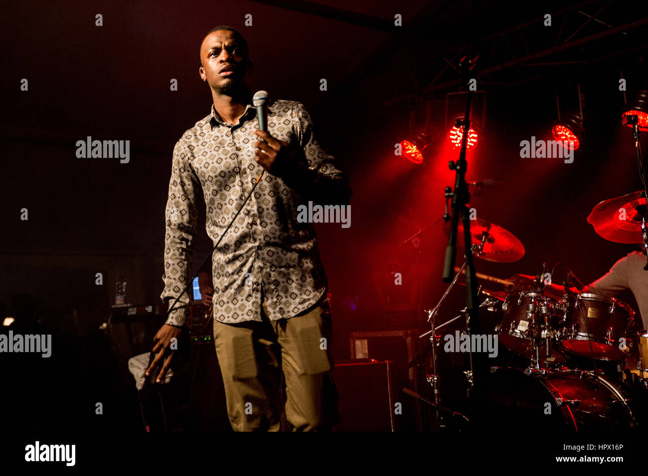 George il poeta si esibisce dal vivo al Liverpool Sound City Festival Maggio 2015 Foto Stock