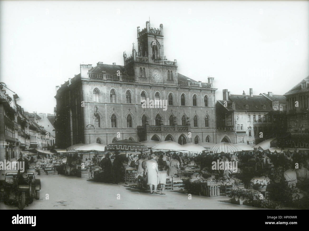 Piazza del Mercato, Weimar, Germania Foto Stock
