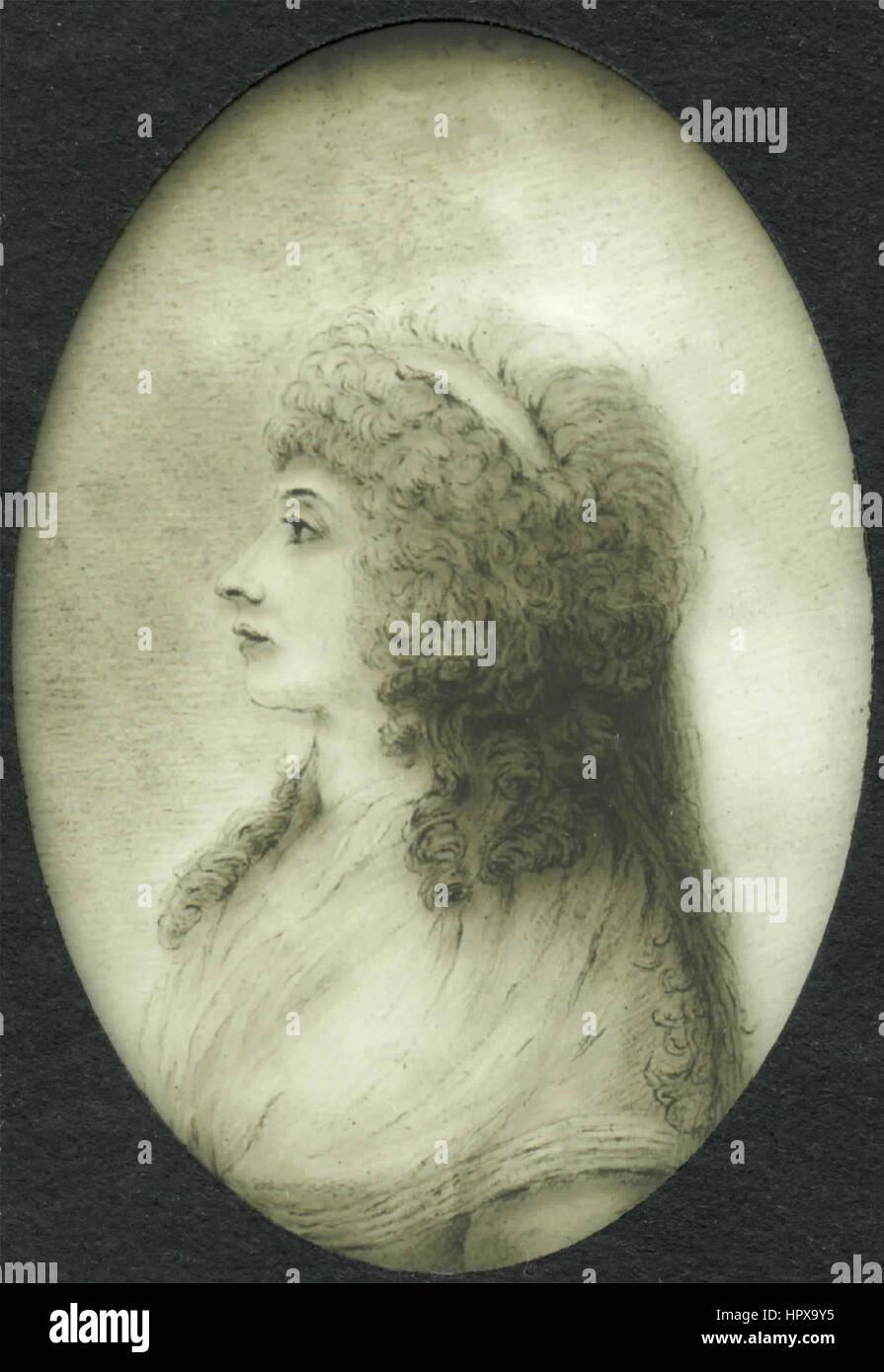 Charlotte v. Stein nel 1790, autoritratto Foto Stock