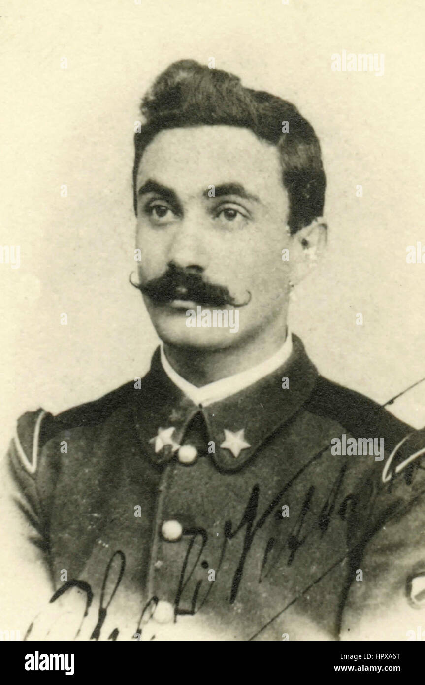 Ritratto di un Italiano Royal Army officer Foto Stock