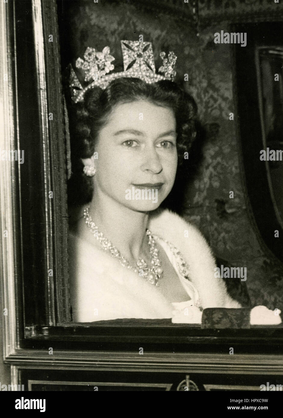 La regina Elisabetta II di Inghilterra Foto Stock