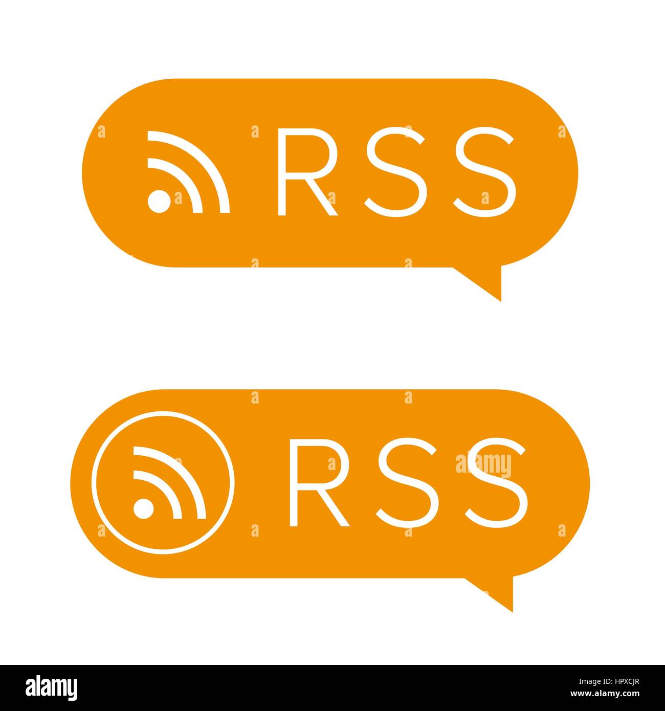 Icona feed RSS firmare Illustrazione Vettoriale