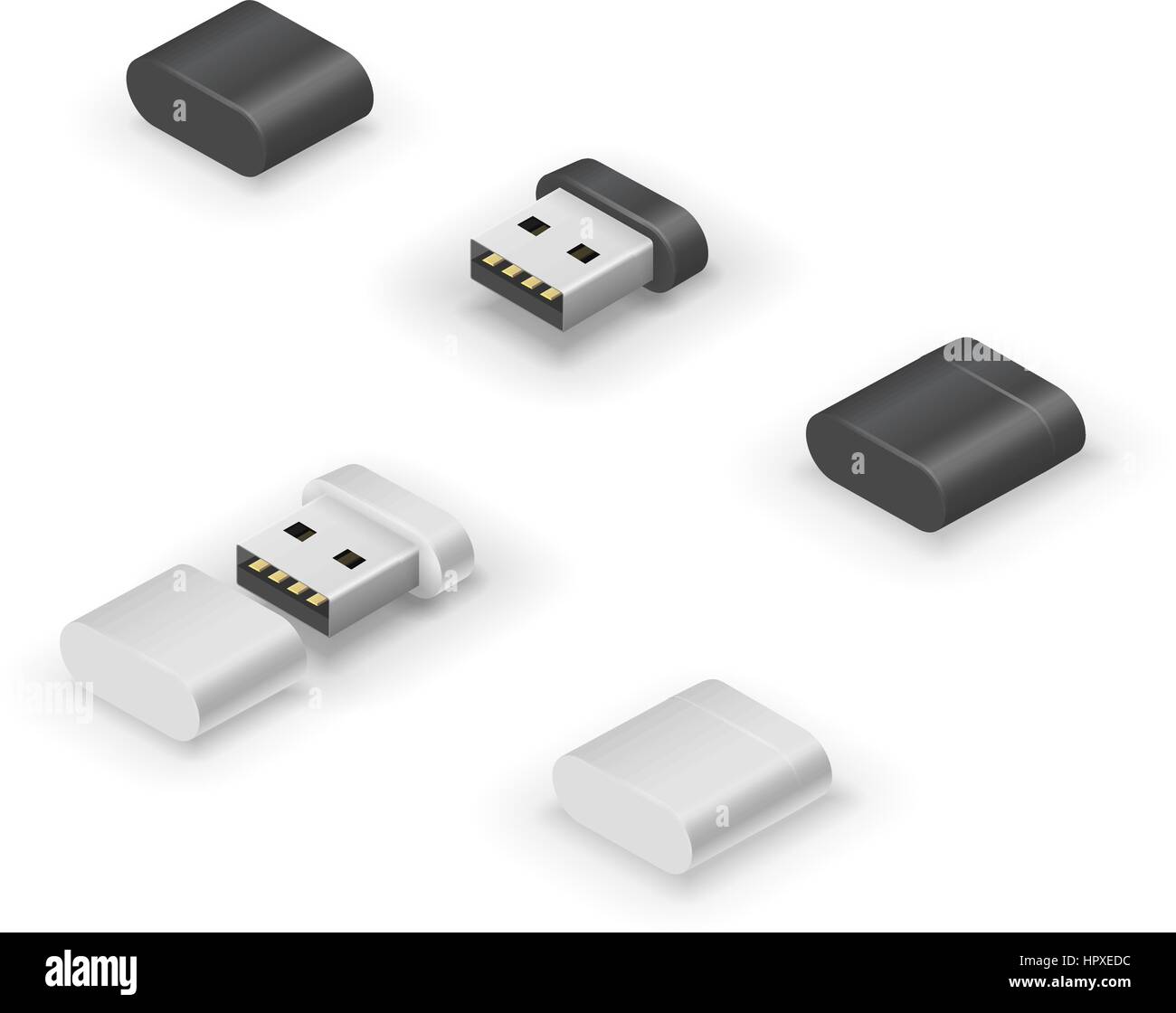 Stick USB flash drive Illustrazione Vettoriale