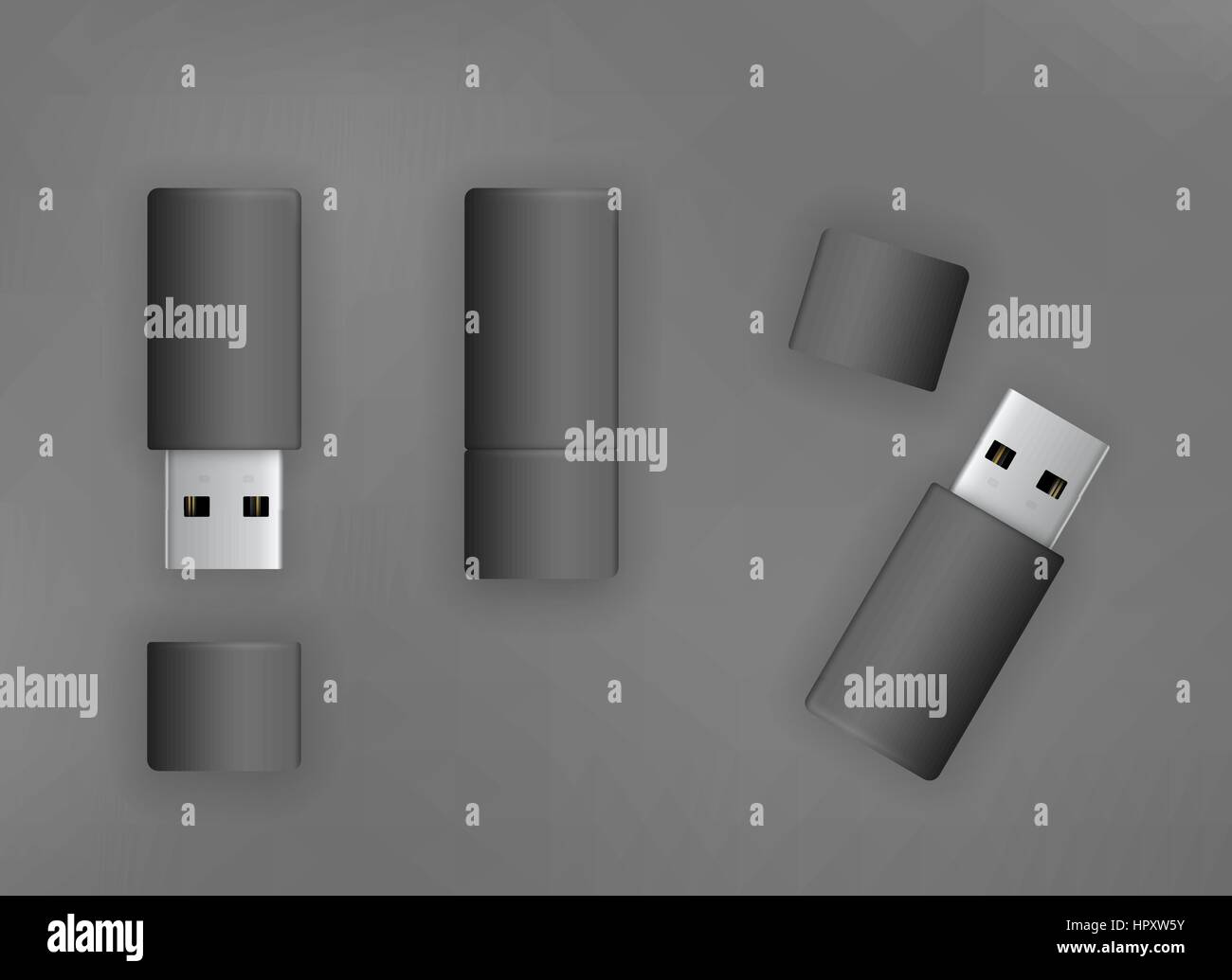 Stick USB flash drive Illustrazione Vettoriale