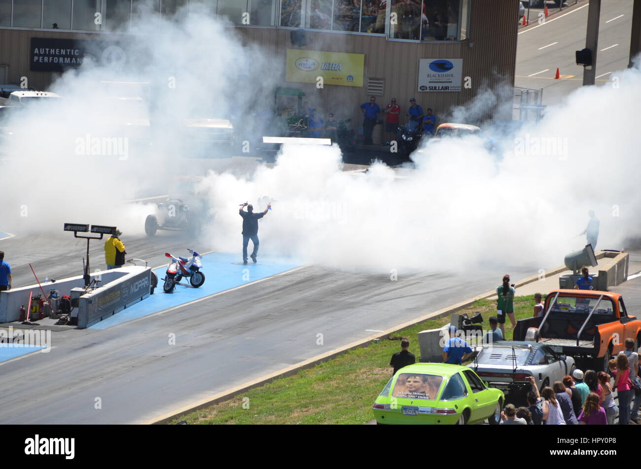 Burnout Competition Foto Stock