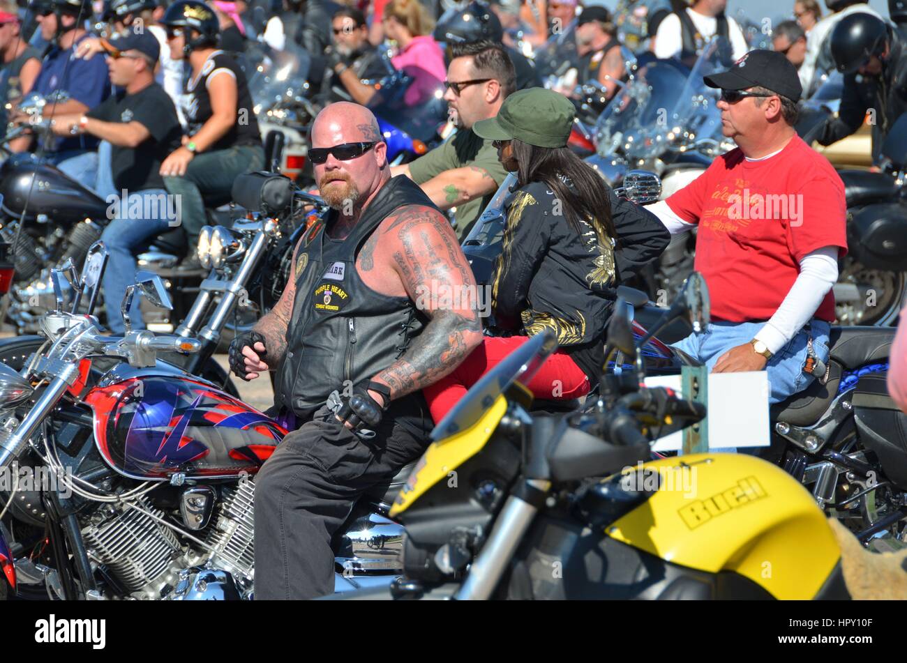 Motociclo memorial biker rally Foto Stock