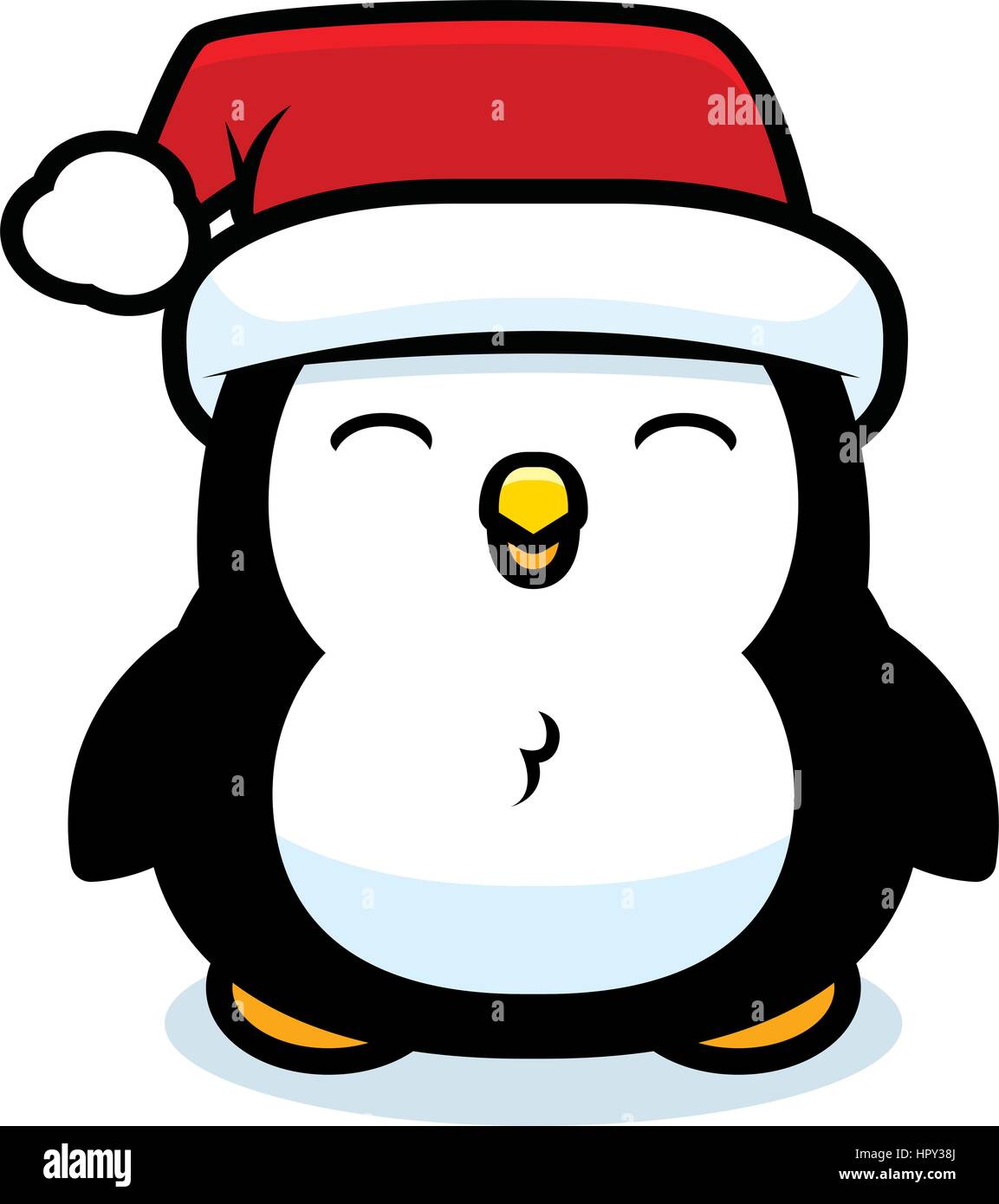 Carletto Ty 36950 Peluche Beanie Boos Pinguino Natalizio, Con Cappellino Rosso E Occhi Lucenti, 24 Cm