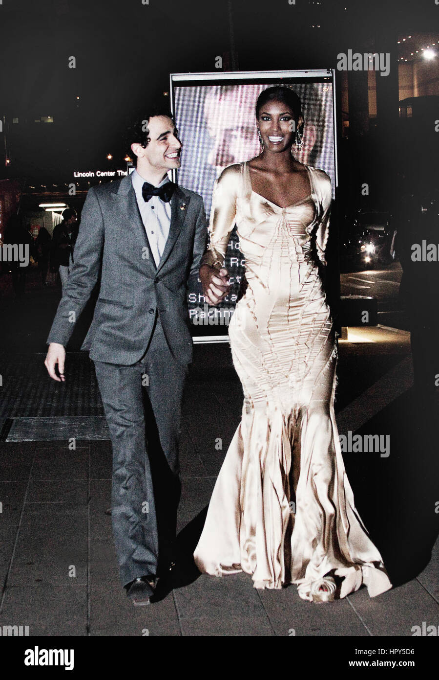 Zac Posen e Sessilee Lopez dopo il Fashion Awards di New York City Foto Stock