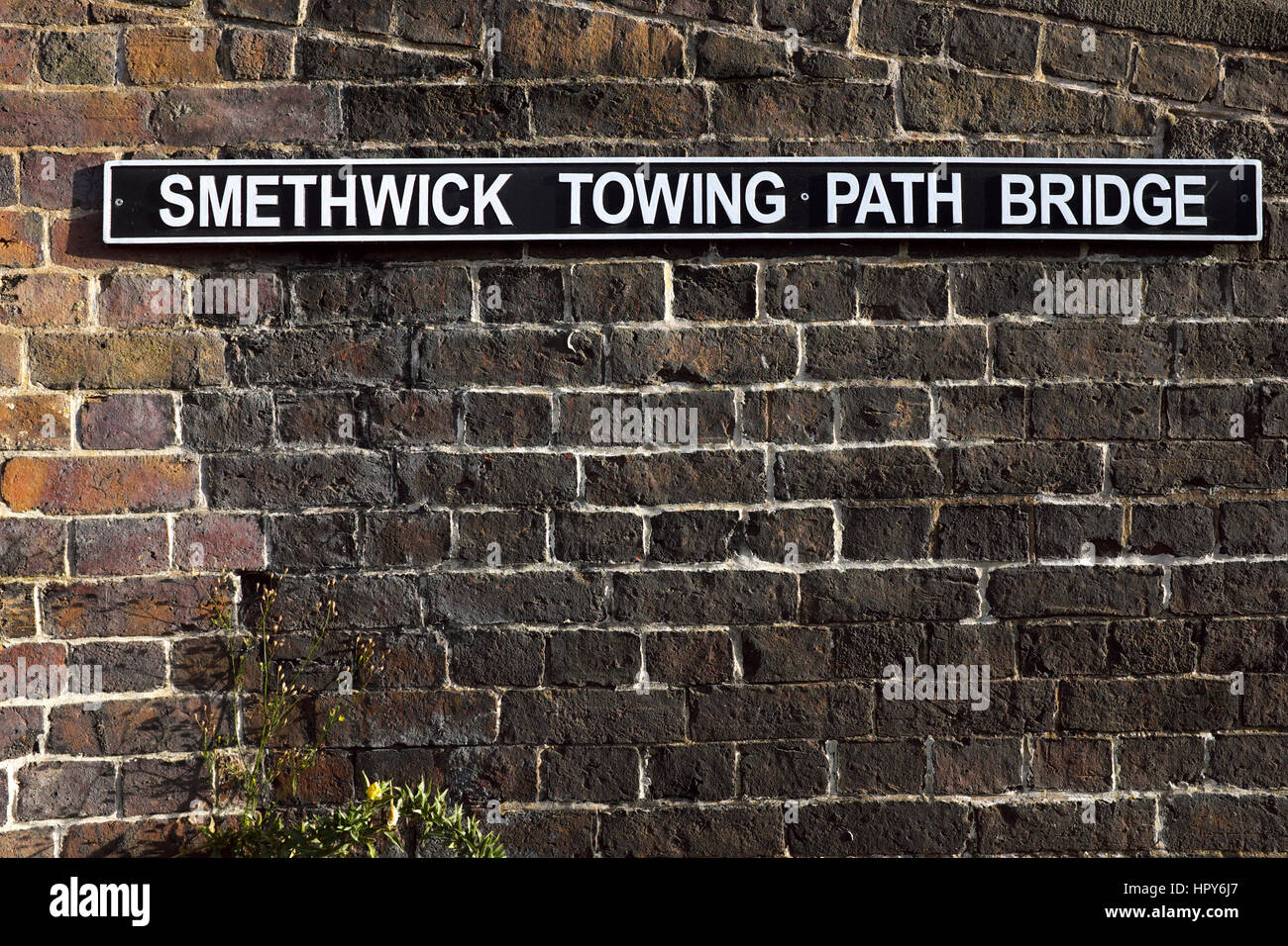 Smethwick traiettoria di traino Bridge, West Midlands, England, Regno Unito Foto Stock