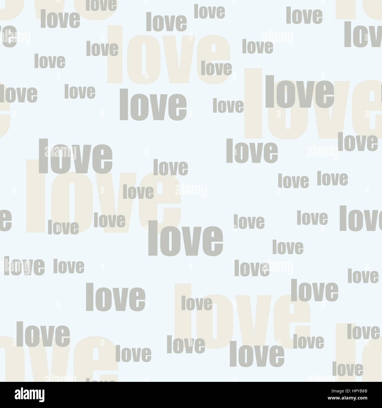 Amore parola seamless pattern. Illustrazione Vettoriale. Sfondo astratti per decorazione romantica. Illustrazione Vettoriale