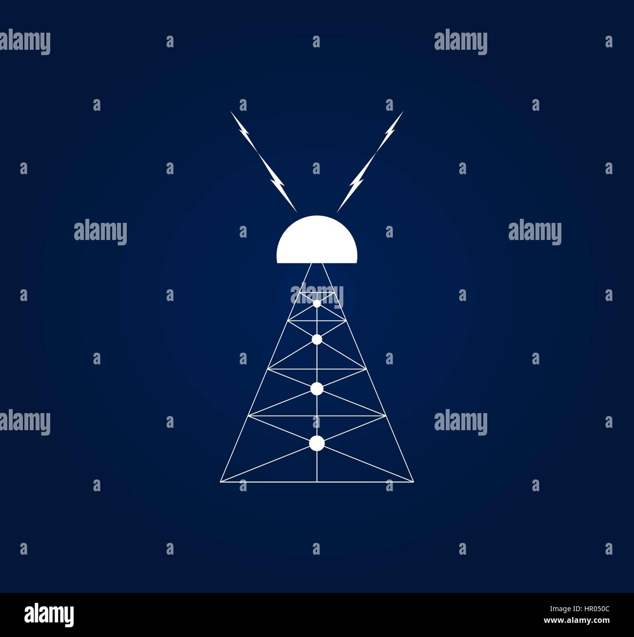 Nikola Tesla a invenzione destinata a produrre energia senza fili.  Illustrazione Vettoriale di Wardenclyffe Tower o torre di Tesla, costruito  da Nikola Tesla. Vettore Immagine e Vettoriale - Alamy