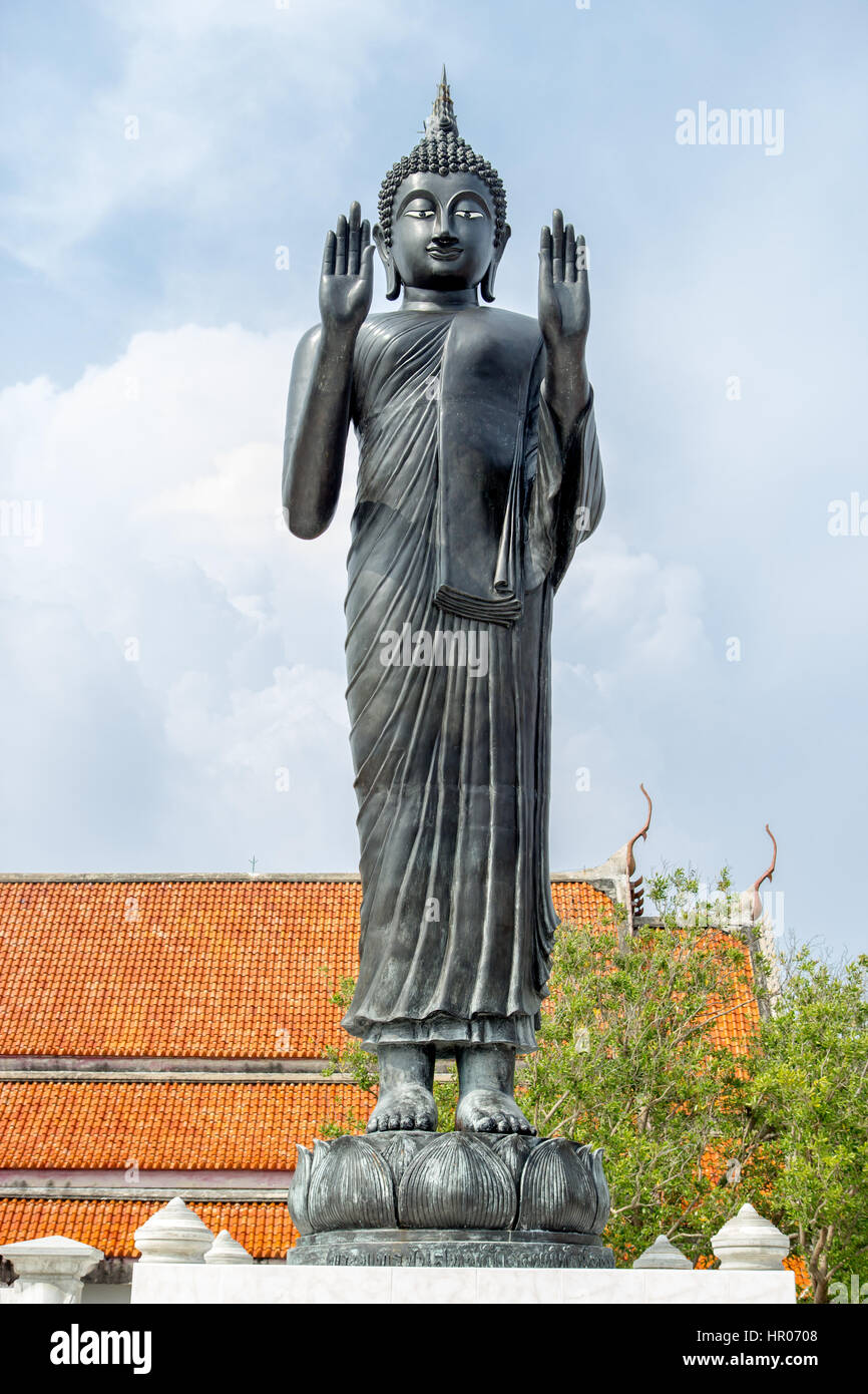 Statua del Buddha, tempio buddista Wat Khun Samut stesso, Thailandia Foto Stock