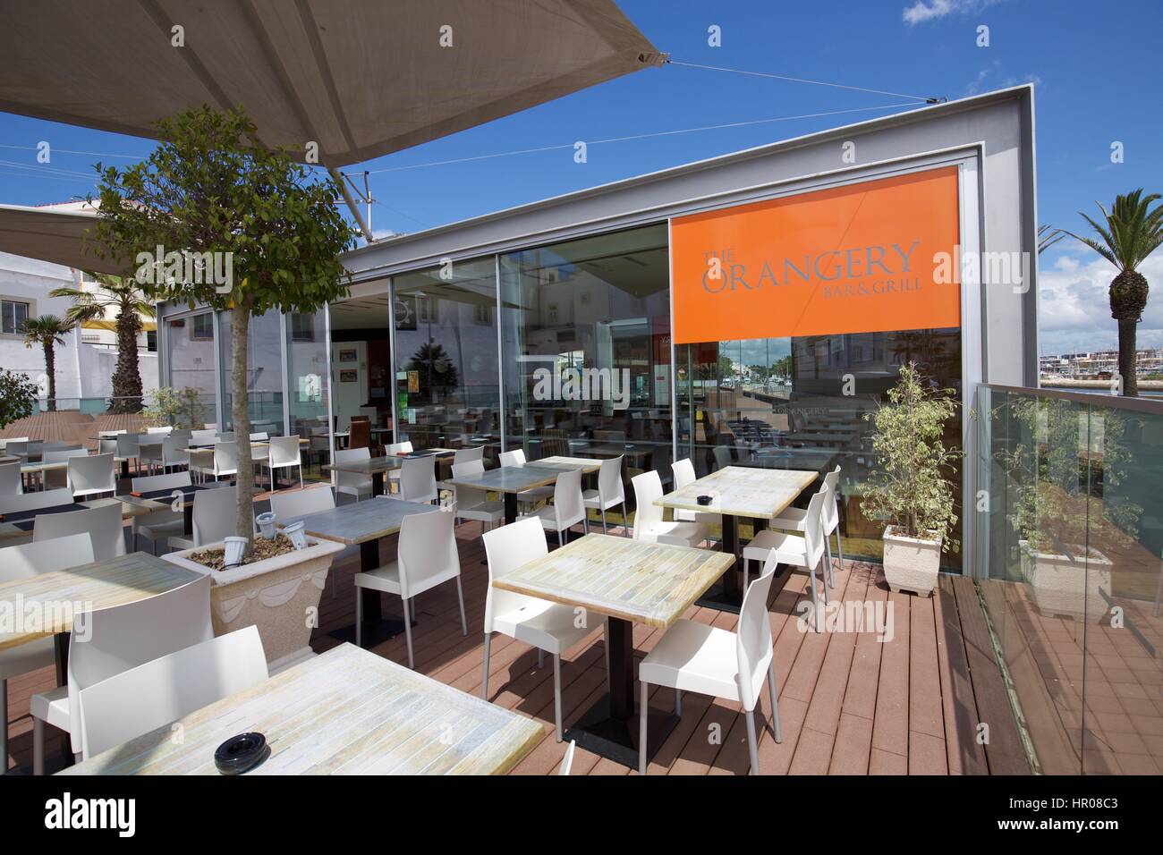 Bar locale a Lagos Portogallo Foto Stock