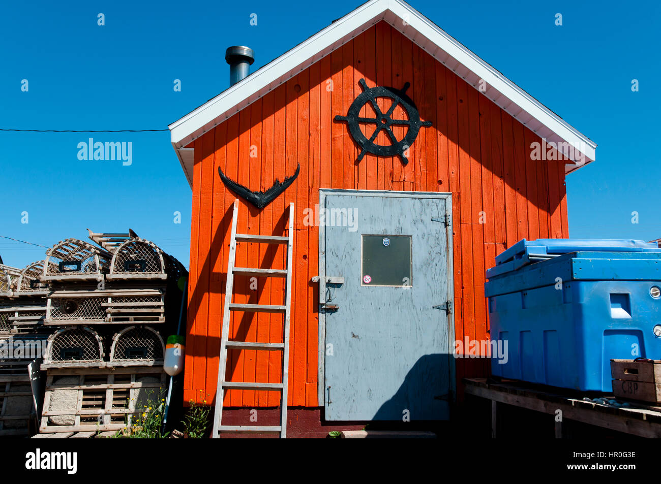 Cabina di pesca nel nord Rustico - Prince Edward Island - Canada Foto Stock