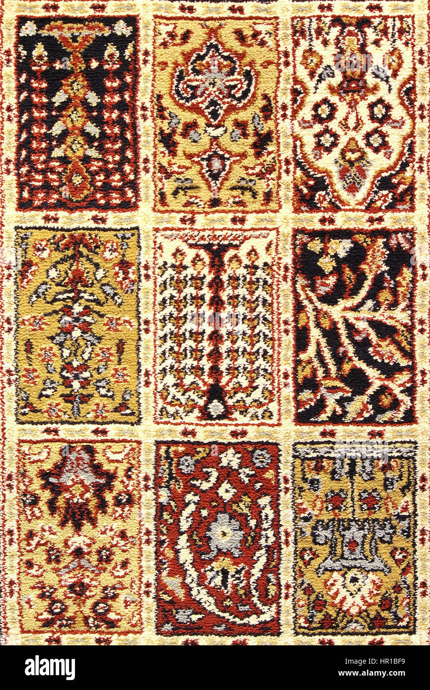 Texture di sfondo di tappeti Foto Stock