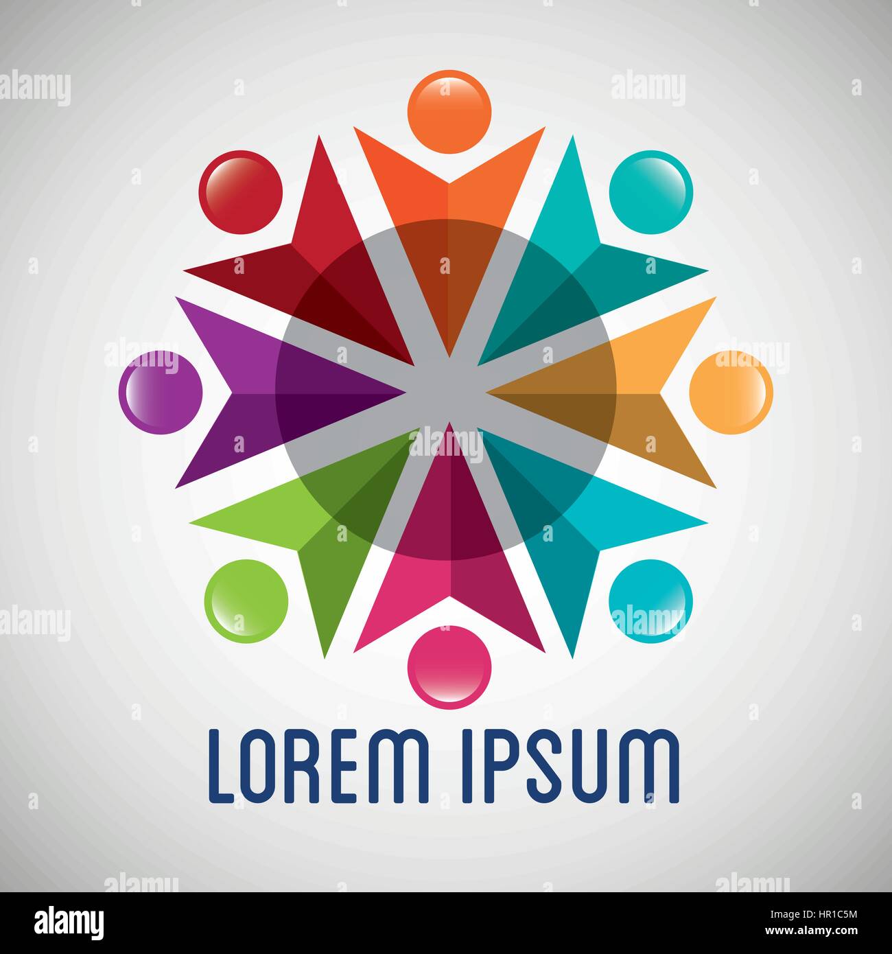 Persone silhouette icona colori Illustrazione Vettoriale