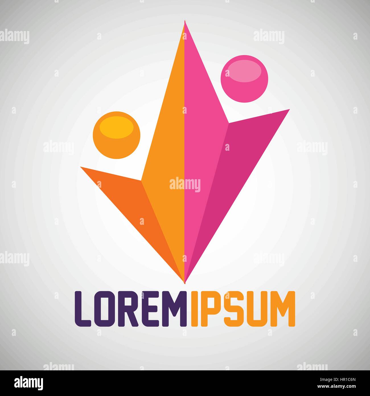 Persone silhouette icona colori Illustrazione Vettoriale