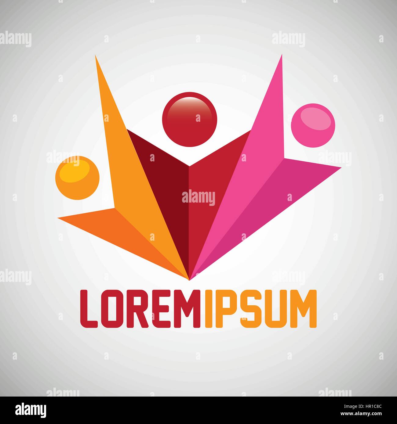 Persone silhouette icona colori Illustrazione Vettoriale